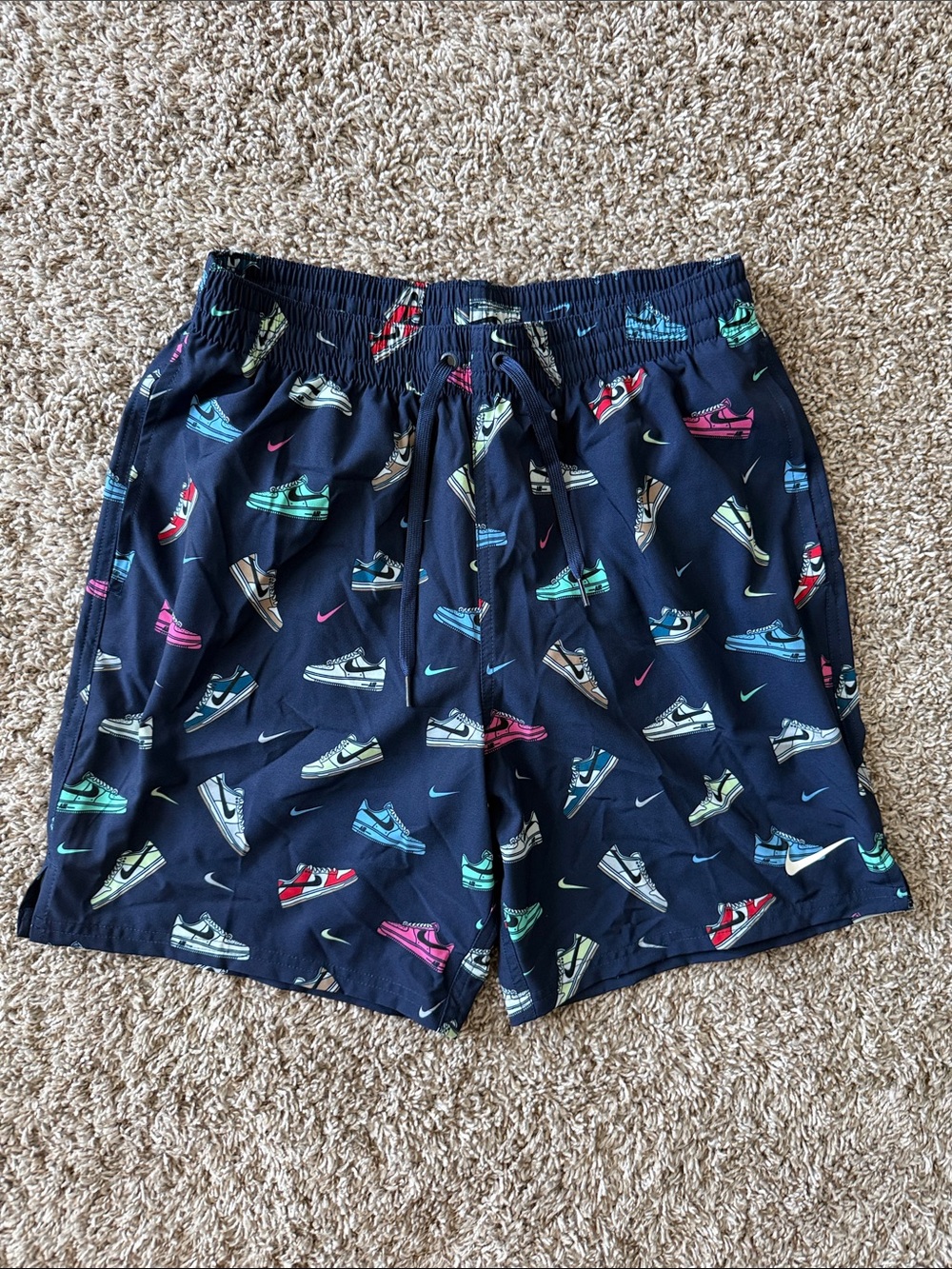 Youth Nike Swim Breaker 7" Brief-Lined Volley Short ‘Blue’